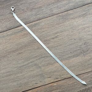 Sterling silver 925 Italy herringbone bracelet